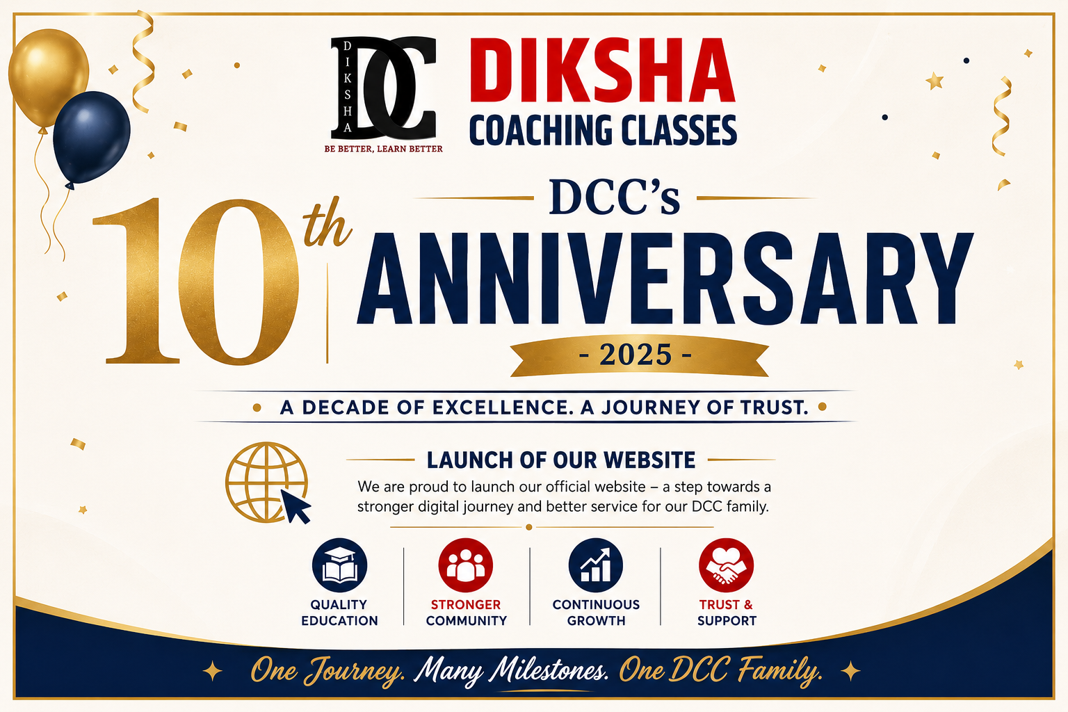 # DCC’s 10th Anniversary – 2025
